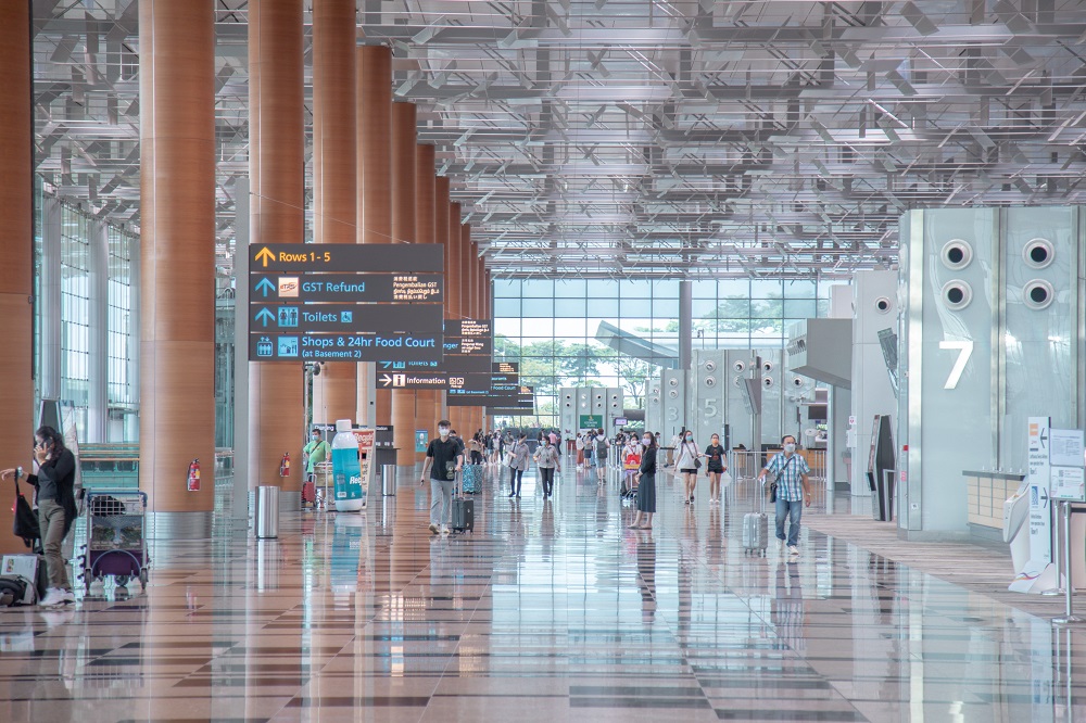 Changi Airport Terminal 3 departure hall